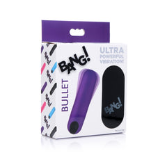 VIBRATING BULLET W/REMOTE CONTROL - PURPLE