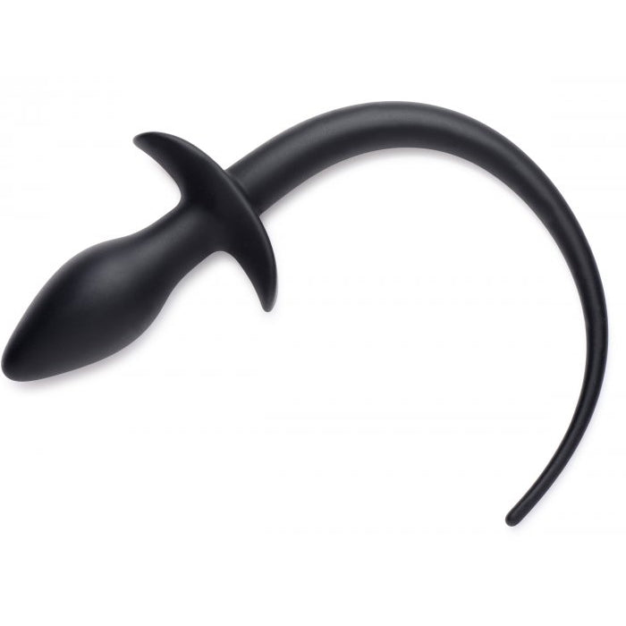PUPPY PLAY SET BONE GAG, TAIL ANAL PLUG & COLLAR - BLACK