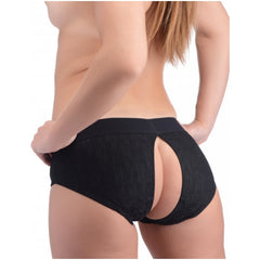 SU LACE ENVY PEGGING SET - BLACK/BLACK