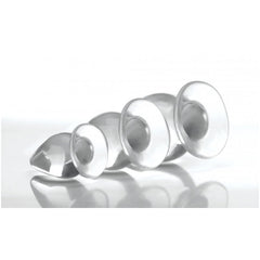 MS TRIPLE CONES 3 PC ANAL PLUG SET - CLEAR