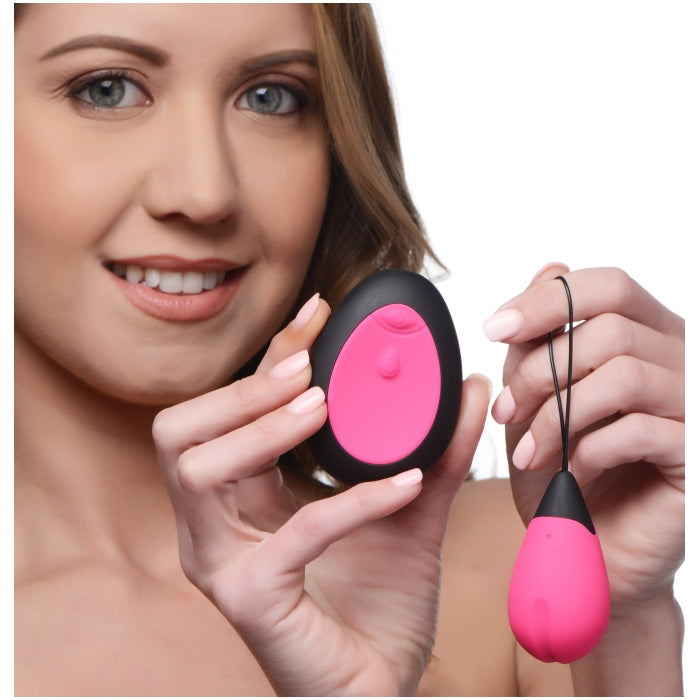 10X SILICONE VIBRATING EGG - PINK