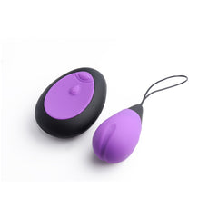10X SILICONE VIBRATING EGG - PURPLE