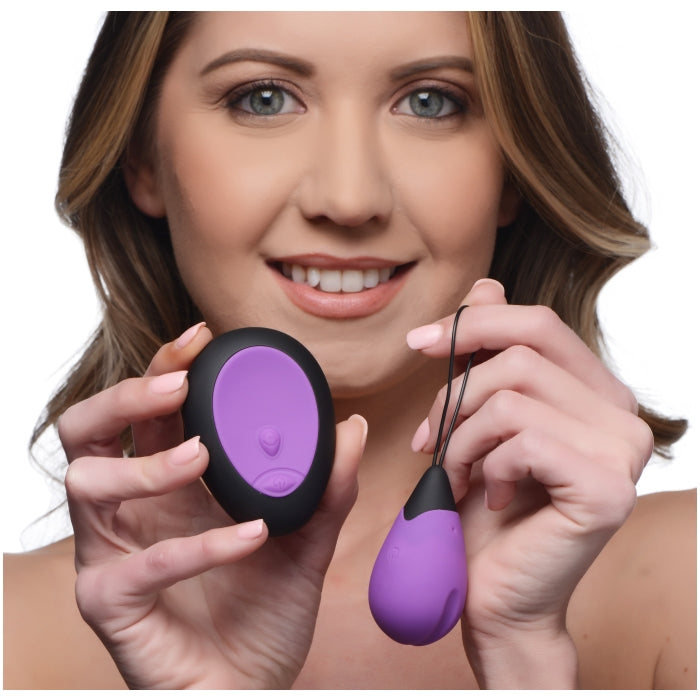 10X SILICONE VIBRATING EGG - PURPLE