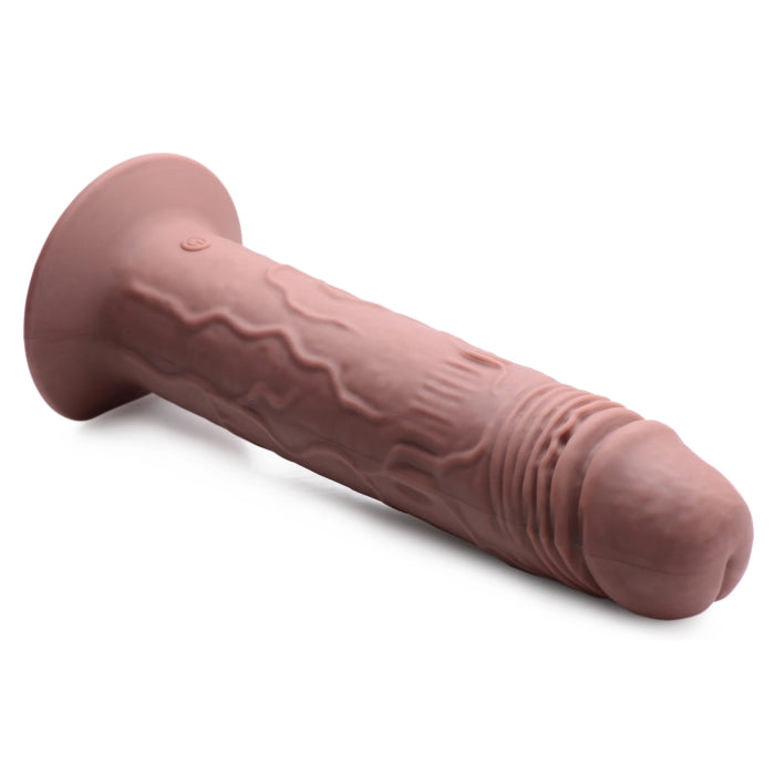 TI 7X REMOTE CONTROL VIBRATING & THUMPING DILDO DARK
