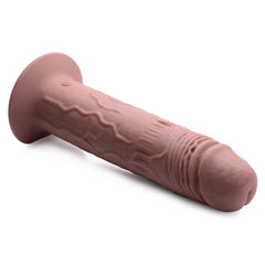 TI 7X REMOTE CONTROL VIBRATING & THUMPING DILDO DARK