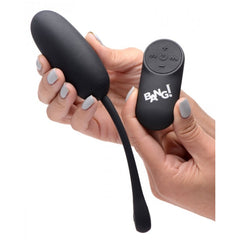 REMOTE CONTROL 28X SILICONE PLUSH EGG - BLACK