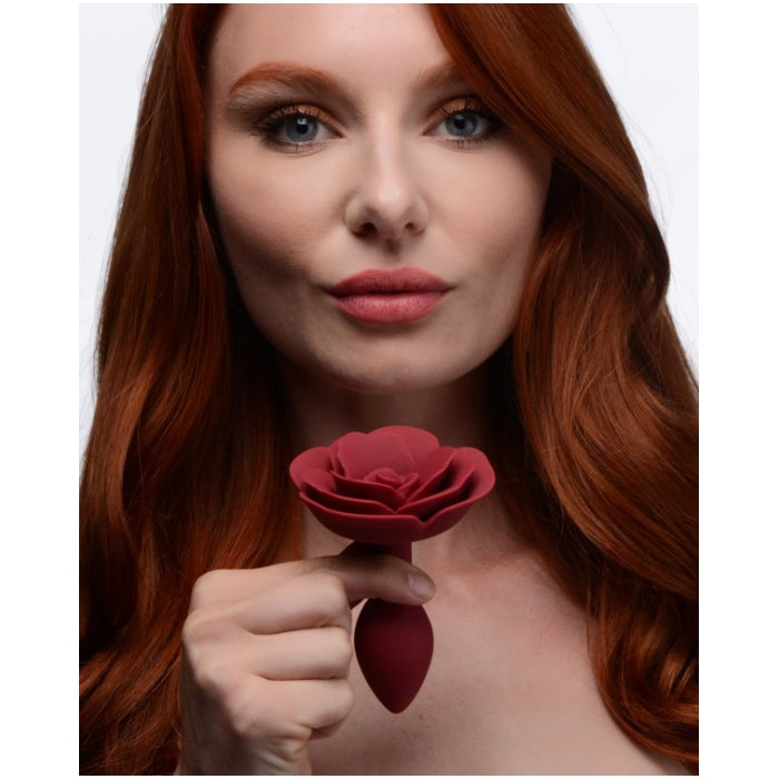 MS BOOTY BLOOM SILICONE ROSE ANAL PLUG - SMALL