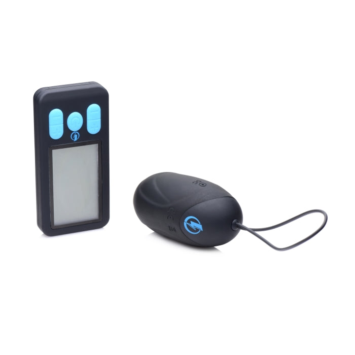E-STIM PRO SILICONE VIBRATING EGG W/ REMOTE CONTROL