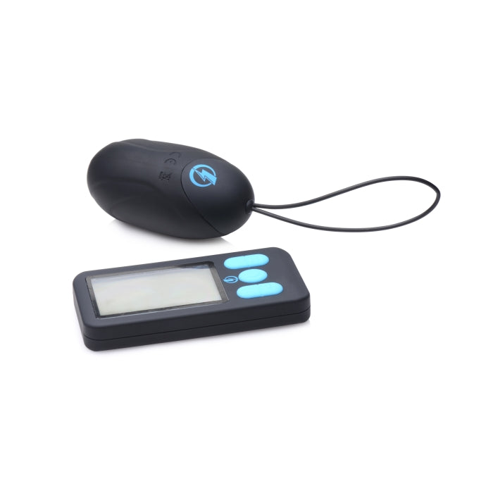 E-STIM PRO SILICONE VIBRATING EGG W/ REMOTE CONTROL