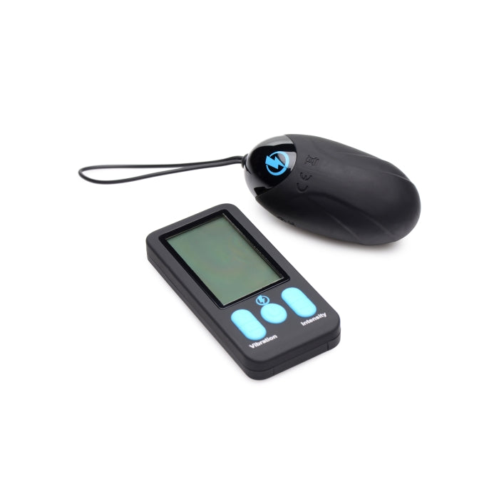 E-STIM PRO SILICONE VIBRATING EGG W/ REMOTE CONTROL