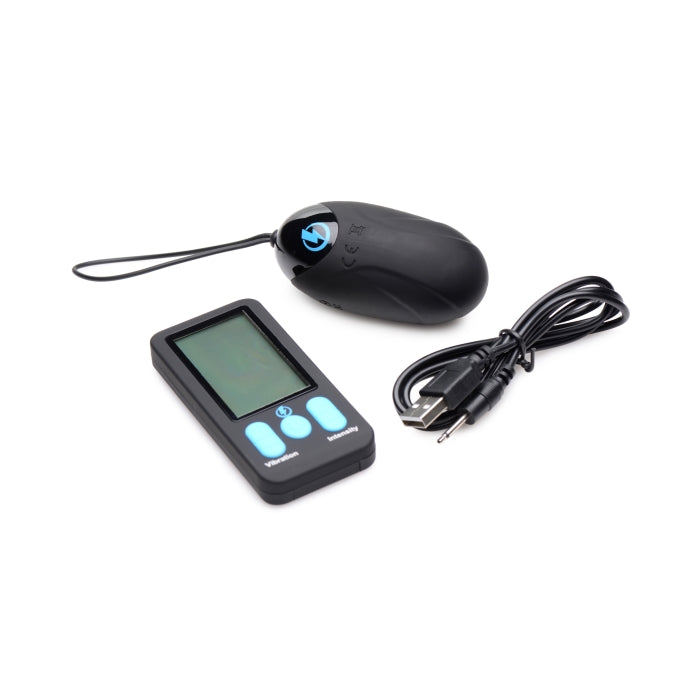 E-STIM PRO SILICONE VIBRATING EGG W/ REMOTE CONTROL