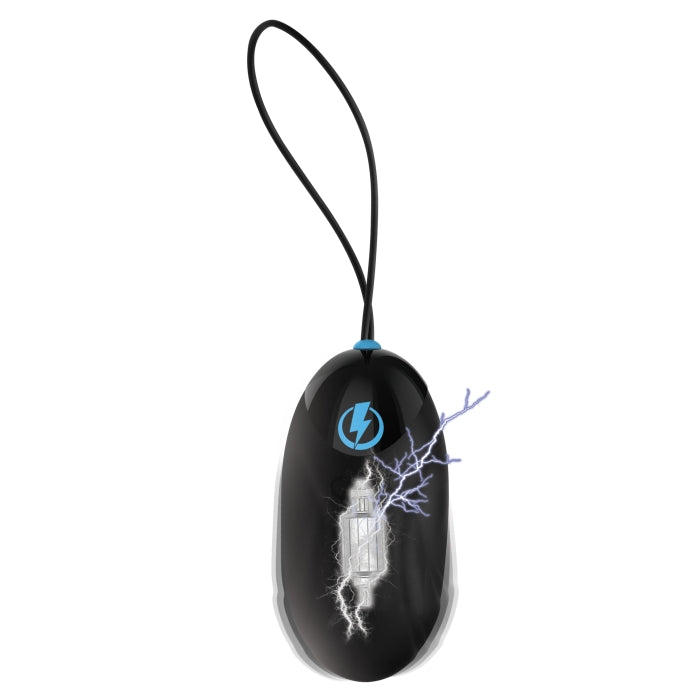 E-STIM PRO SILICONE VIBRATING EGG W/ REMOTE CONTROL