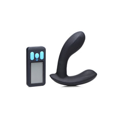 VIBRATING & E-STIM PROSTATE MASSAGER W/REMOTE