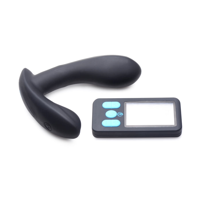 VIBRATING & E-STIM PROSTATE MASSAGER W/REMOTE