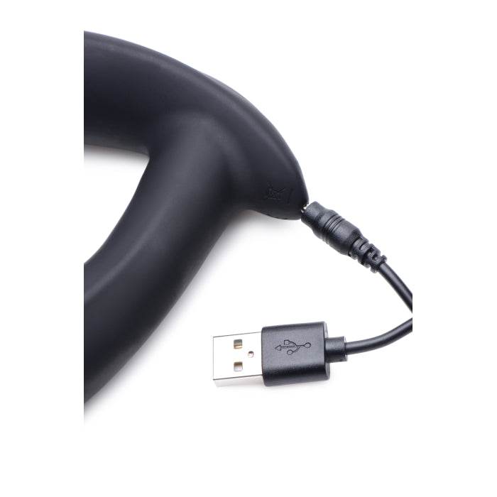 VIBRATING & E-STIM PROSTATE MASSAGER W/REMOTE