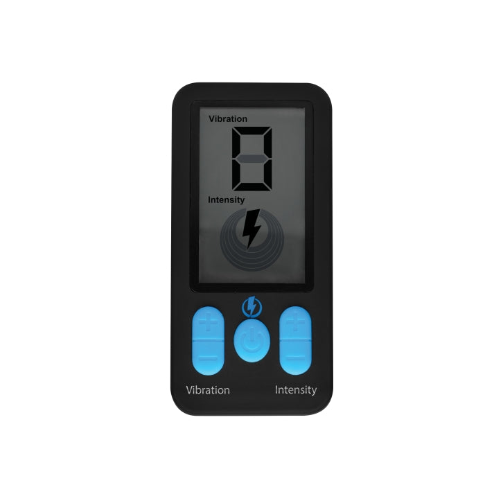 VIBRATING & E-STIM PROSTATE MASSAGER W/REMOTE