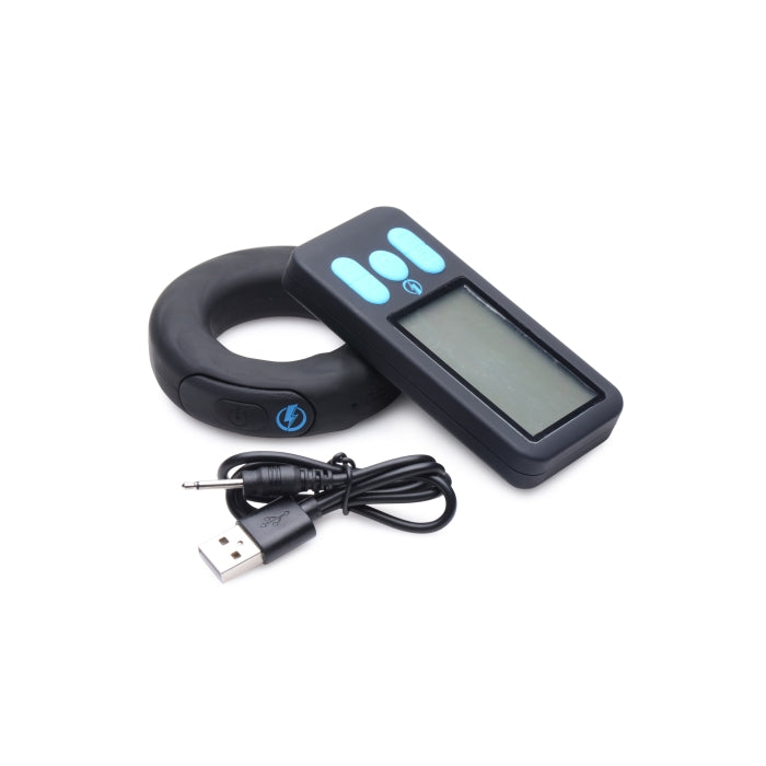 E-STIM PRO SILICONE COCK RING VIVE W/ REMOTE 38MM