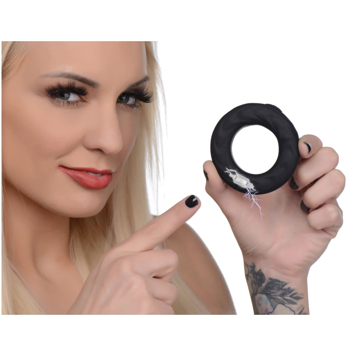 E-STIM PRO SILICONE COCK RING VIVE W/ REMOTE 38MM