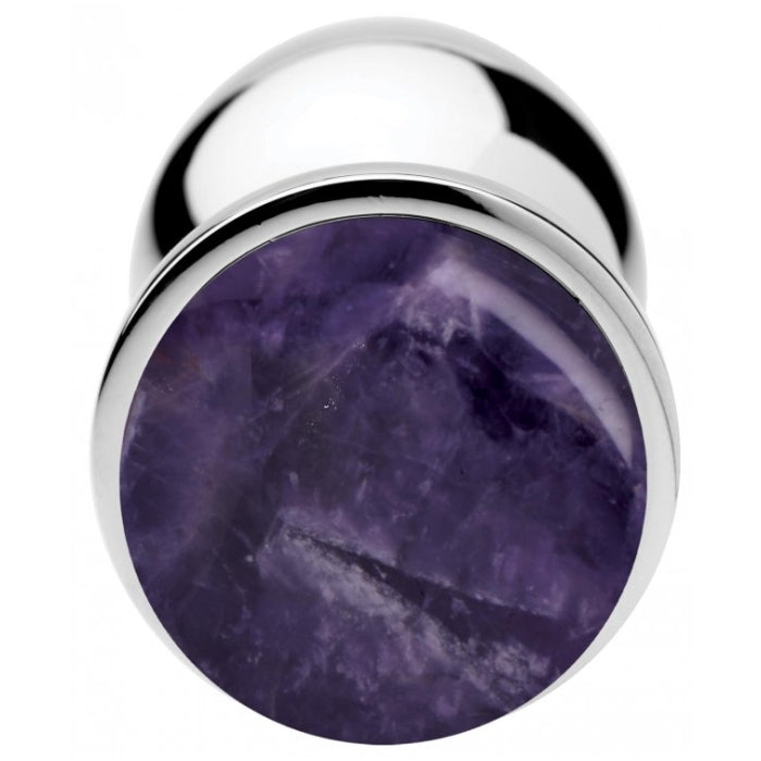 BS GEMSTONES AMETHYST - LARGE ANAL PLUG
