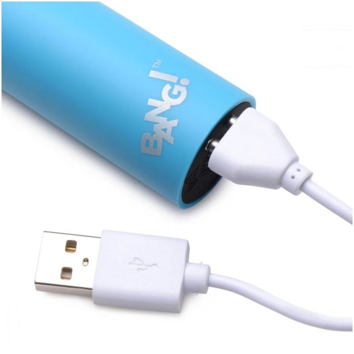 BG 10X MEGA VIBE - BLUE - RECHARGEABLE - 3.5"