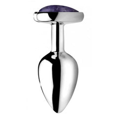 BS GEMSTONES AMETHYST HEART - SMALL ANAL PLUG