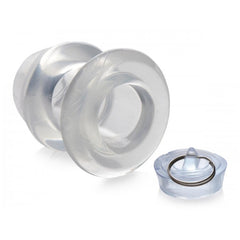MS ASS BUNG CLEAR HOLLOW ANAL DILATOR 3" - MEDIUM
