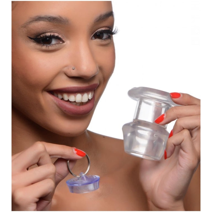MS ASS BUNG CLEAR HOLLOW ANAL DILATOR 3" - MEDIUM