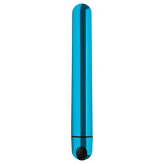 BG 10X SLIM METALLIC BULLET - BLUE - RECHARGEABLE - 6.5"