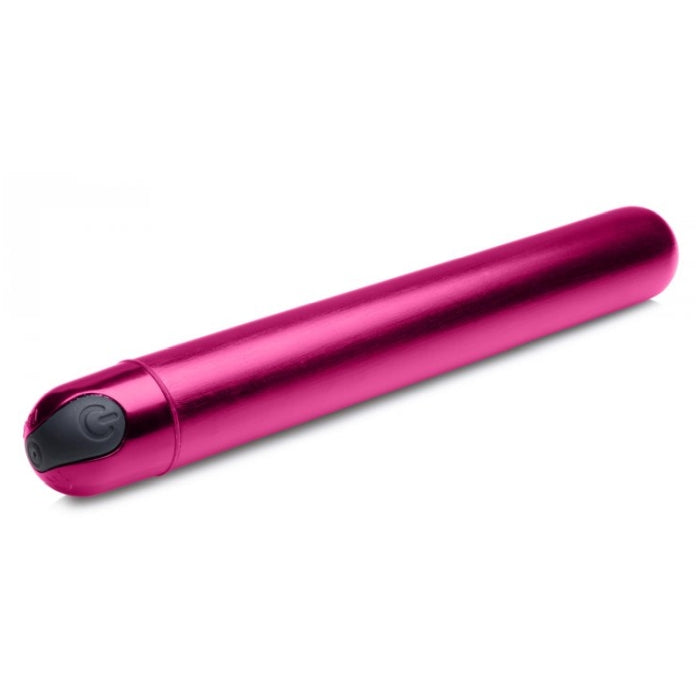 BG 10X SLIM METALLIC BULLET - PINK - RECHARGEABLE - 6.5"