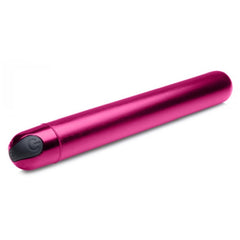 BG 10X SLIM METALLIC BULLET - PINK - RECHARGEABLE - 6.5"