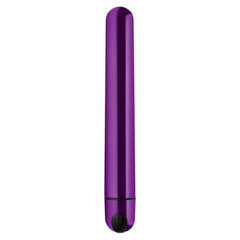 BG 10X SLIM METALLIC BULLET - PURPLE - RECHARGEABLE - 6.5