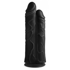 MC DOUBLE STUFFER 10" DOUBLE PECKER DILDO - BLACK