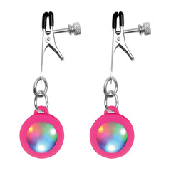 CH SILICONE LIGHT UP NIPPLE CLAMPS