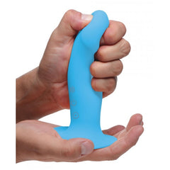 SQ VIBRATING 10X SQUEEZABLE DILDO - BLUE