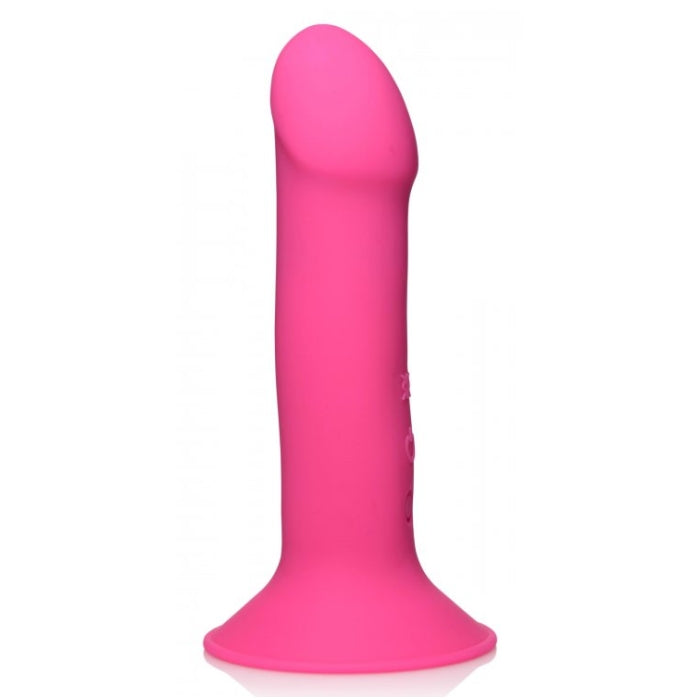 SQ VIBRATING 10X SQUEEZABLE DILDO - PINK