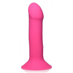 SQ VIBRATING 10X SQUEEZABLE DILDO - PINK