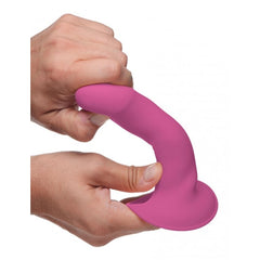 SQ VIBRATING 10X SQUEEZABLE DILDO - PINK