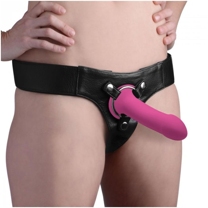 SQ VIBRATING 10X SQUEEZABLE DILDO - PINK