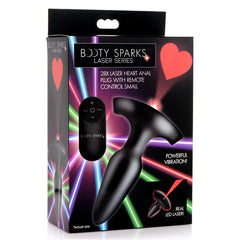 ANAL PLUG SMALL W/ REMOTE CONTROL LASER HEART