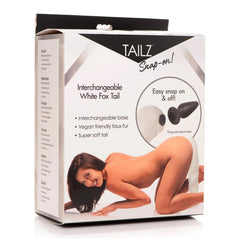 FOX TAIL WHITE SNAP-ON INTERCHANGEABLE