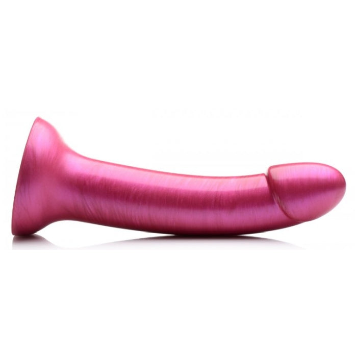 SU G-STATIC 7" METALLIC SILICONE DILDO - PINK