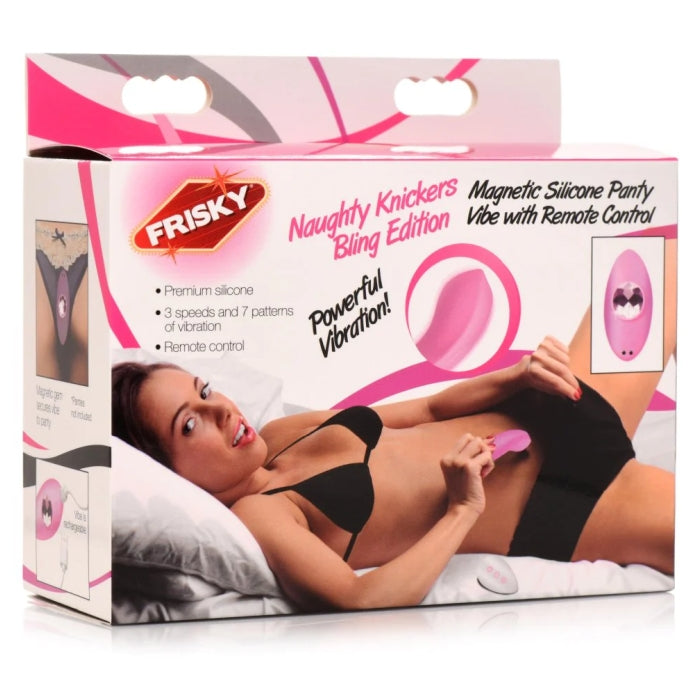 FR NAUGHTY KNICKERS BLING EDITION SIL PANTY VIBE/REMOT