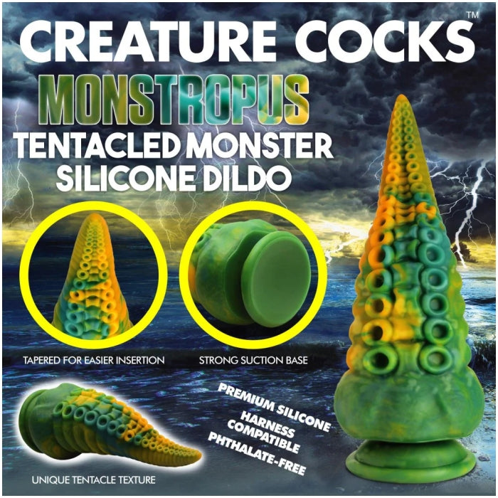 CC MONSTROPUS TENTACLED MONSTER SILICONE DILDO