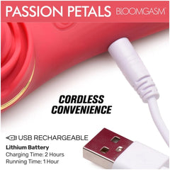 IN BLOOMGASM PASSION PETALS 10X SIL SUCTION ROSE VIBE