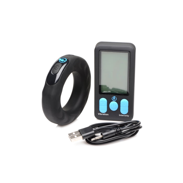 E-STIM PRO SILICONE COCK RING VIVE W/ REMOTE 45MM