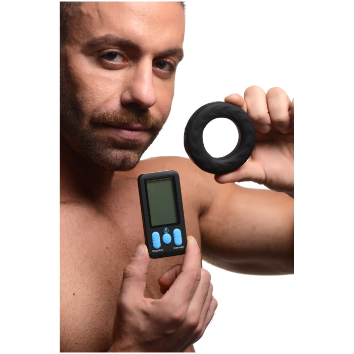 E-STIM PRO SILICONE COCK RING VIVE W/ REMOTE 45MM