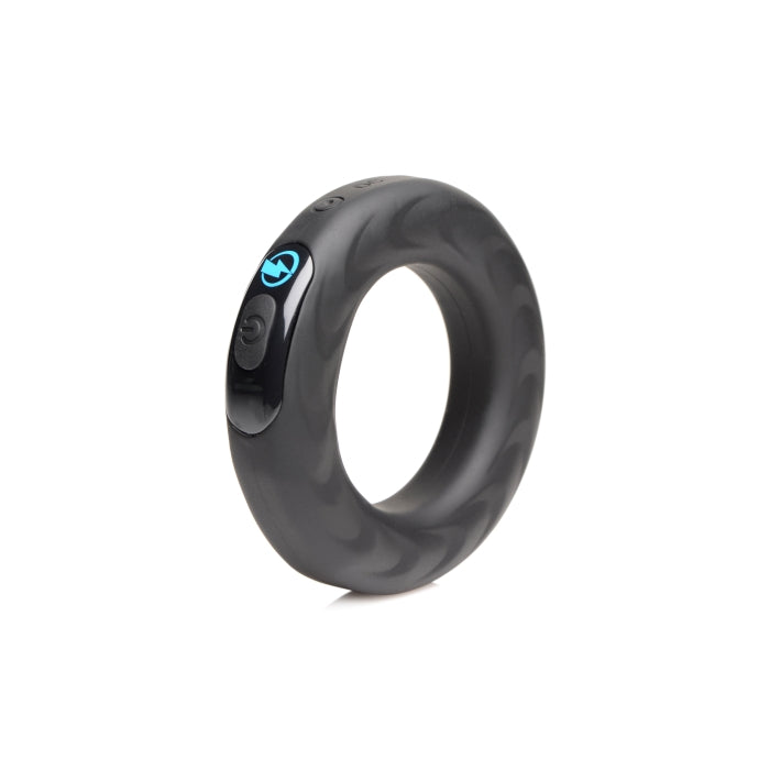 VIBRATING & E-STIM SILICONE COCK RING W/ RC 50MM