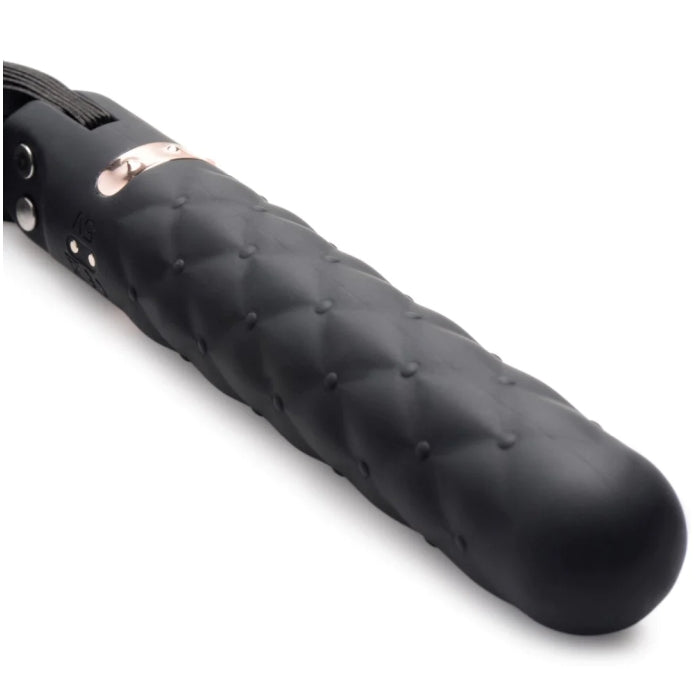 MS VIBRA-LASHER 9X VIBRATING SILCONE DILDO FLOGGER
