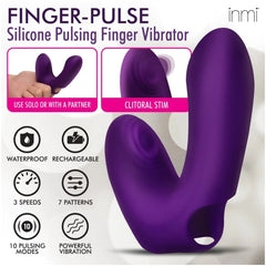 IN FINGER-PULSE SILICONE PULSING FINGER VIBE