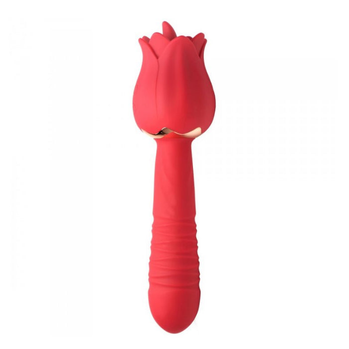 IN BLOOMGASM RACY ROSE THRUSTING & LICKING ROSE VIBRATOR